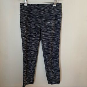 Tangerine Leggings Black White Marled Athleisure Athletic Workout